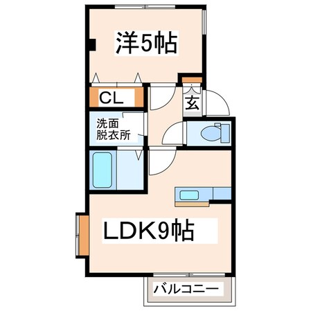 ライズ城山の物件間取画像